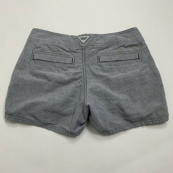 Columbia Sportswear PFG Women’s Shorts Blue Flat Front Chino Size 2 - Picture 2 of 7